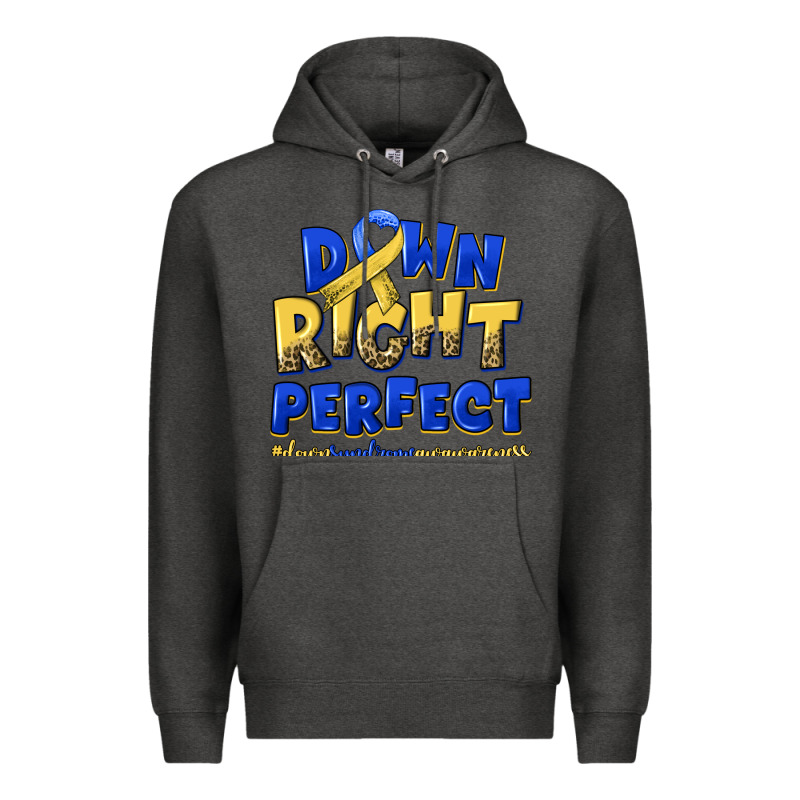 Down Right Perfect Down Syndrome Premium Hoodie by Artiststas | Teevron