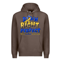 Coffee down right perfect down syndrome Premium Hoodie - Artiststas
