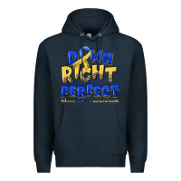 Navy down right perfect down syndrome Premium Hoodie - Artiststas