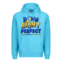 Ocean Blue down right perfect down syndrome Premium Hoodie - Artiststas