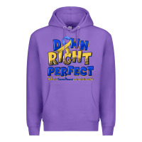 Purple down right perfect down syndrome Premium Hoodie - Artiststas