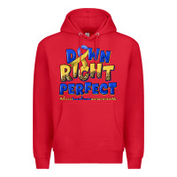 Red down right perfect down syndrome Premium Hoodie - Artiststas