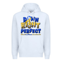 White down right perfect down syndrome Premium Hoodie - Artiststas