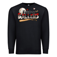Black raising ballers baseball Premium Sweatshirt - Zillion Design Studio