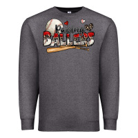 Charcoal Heather raising ballers baseball Premium Sweatshirt - Zillion Design Studio
