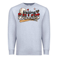 Heather Grey raising ballers baseball Premium Sweatshirt - Zillion Design Studio