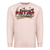 Pale Pink raising ballers baseball Premium Sweatshirt - Zillion Design Studio