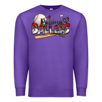 Purple raising ballers baseball Premium Sweatshirt - Zillion Design Studio