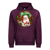 Mauve Wine Christmas feeling jolly santa Urban Hoodie - Artiststas