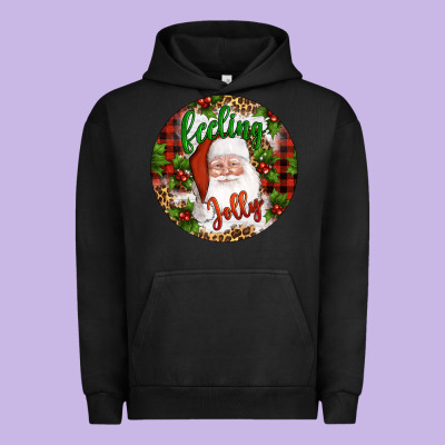 Christmas Feeling Jolly Santa Urban Hoodie Designed By Artiststas
