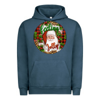 Pigment Midnight Navy Christmas feeling jolly santa Urban Hoodie - Artiststas