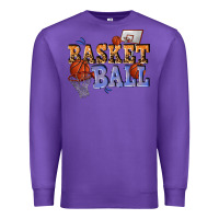 Purple basketball Premium Sweatshirt - texasbilliewilder