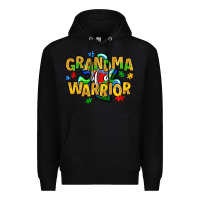 Black grandma of a warrior Premium Hoodie - Artiststas