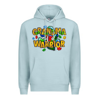Blue Mist grandma of a warrior Premium Hoodie - Artiststas