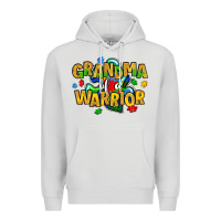 Dove Grey grandma of a warrior Premium Hoodie - Artiststas