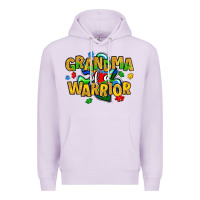 Lilac grandma of a warrior Premium Hoodie - Artiststas