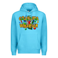 Ocean Blue grandma of a warrior Premium Hoodie - Artiststas
