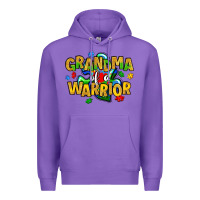 Purple grandma of a warrior Premium Hoodie - Artiststas