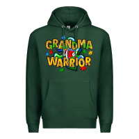 Sports Green grandma of a warrior Premium Hoodie - Artiststas