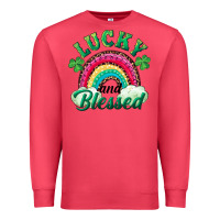 Cardinal Lucky and blessed rainbow Premium Sweatshirt - RanaPortraitStore