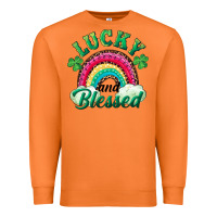 Carrot Lucky and blessed rainbow Premium Sweatshirt - RanaPortraitStore