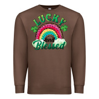 Chestnut Lucky and blessed rainbow Premium Sweatshirt - RanaPortraitStore
