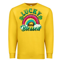 Lemon Lucky and blessed rainbow Premium Sweatshirt - RanaPortraitStore