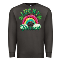 Smoke Lucky and blessed rainbow Premium Sweatshirt - RanaPortraitStore