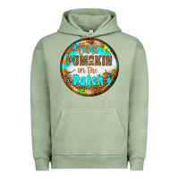 Pigment Oil Green cutest pumpkin İn the patch Urban Hoodie - BundleAndBundleShop