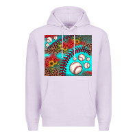 Lilac baseball leopard turquoise sunflower Premium Hoodie - JahusDesignShop