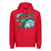Red baseball leopard turquoise sunflower Premium Hoodie - JahusDesignShop