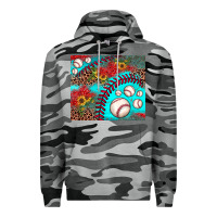 Slate Camo baseball leopard turquoise sunflower Premium Hoodie - JahusDesignShop