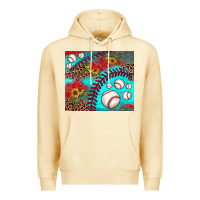Pina Colada baseball leopard turquoise sunflower Premium Hoodie - JahusDesignShop