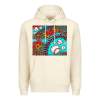 Sandshell baseball leopard turquoise sunflower Premium Hoodie - JahusDesignShop