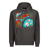 Smoke baseball leopard turquoise sunflower Premium Hoodie - JahusDesignShop