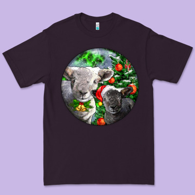 Christmas Southdown Baby Sheeps Premium Tee Designed By Lillyallendesigns