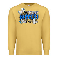 Antique Gold little sister biggest fan volleyball Premium Sweatshirt - Zillion Design Studio