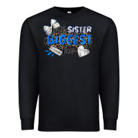 Black little sister biggest fan volleyball Premium Sweatshirt - Zillion Design Studio