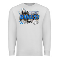 Dove Grey little sister biggest fan volleyball Premium Sweatshirt - Zillion Design Studio