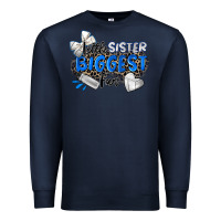 Navy little sister biggest fan volleyball Premium Sweatshirt - Zillion Design Studio