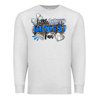 Oatmeal Heather little sister biggest fan volleyball Premium Sweatshirt - Zillion Design Studio