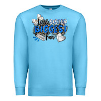 Ocean Blue little sister biggest fan volleyball Premium Sweatshirt - Zillion Design Studio