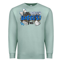 Seafoam little sister biggest fan volleyball Premium Sweatshirt - Zillion Design Studio