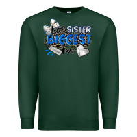 Sports Green little sister biggest fan volleyball Premium Sweatshirt - Zillion Design Studio