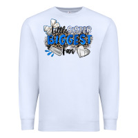 White little sister biggest fan volleyball Premium Sweatshirt - Zillion Design Studio