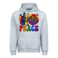 Heather Grey peace Urban Hoodie - JahusDesignShop