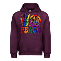 Mauve Wine peace Urban Hoodie - JahusDesignShop