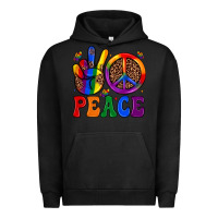 Pigment Black peace Urban Hoodie - JahusDesignShop