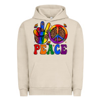 Pigment French Oak peace Urban Hoodie - JahusDesignShop