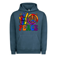 Pigment Midnight Navy peace Urban Hoodie - JahusDesignShop